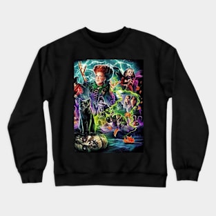 Sanderson Sisters, Witches, Trick or Treat, Spooky Halloween Crewneck Sweatshirt